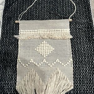 Woven wall hanging